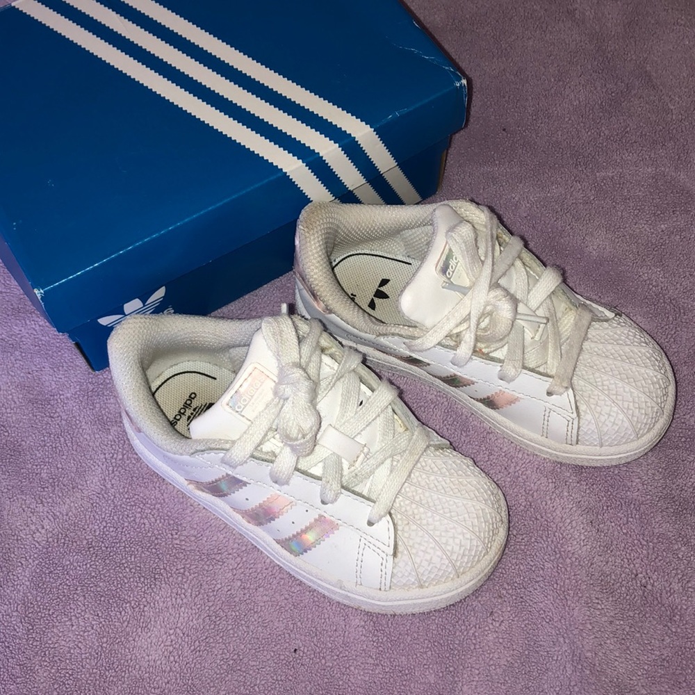 Adidas Superstar Toddler girl size 8